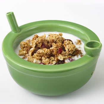 [FASH-06046] FASHIONCRAFT CERAMIC GREEN CEREAL BOWL #82380