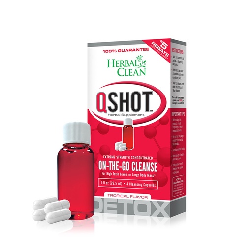 [HERB-14336] HERBAL CLEAN QSHOT ON-THE-GO CLEANSE DETOX 1OZ