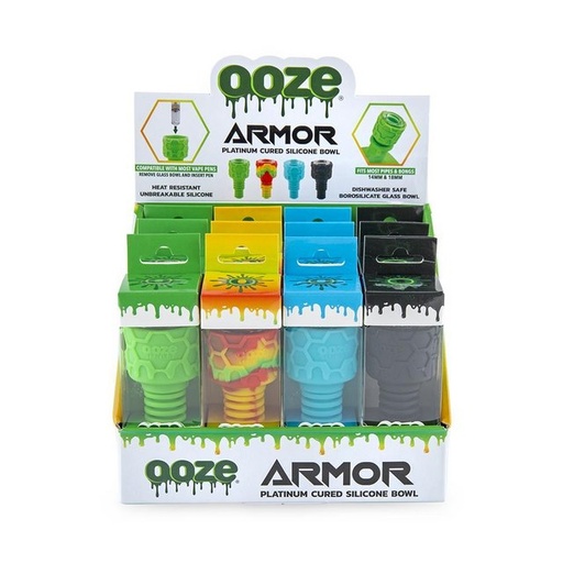[Temp-HAM-003651] OOZE ARMOR PLATINUM CURED SILICONE BOWL BOX OF 12