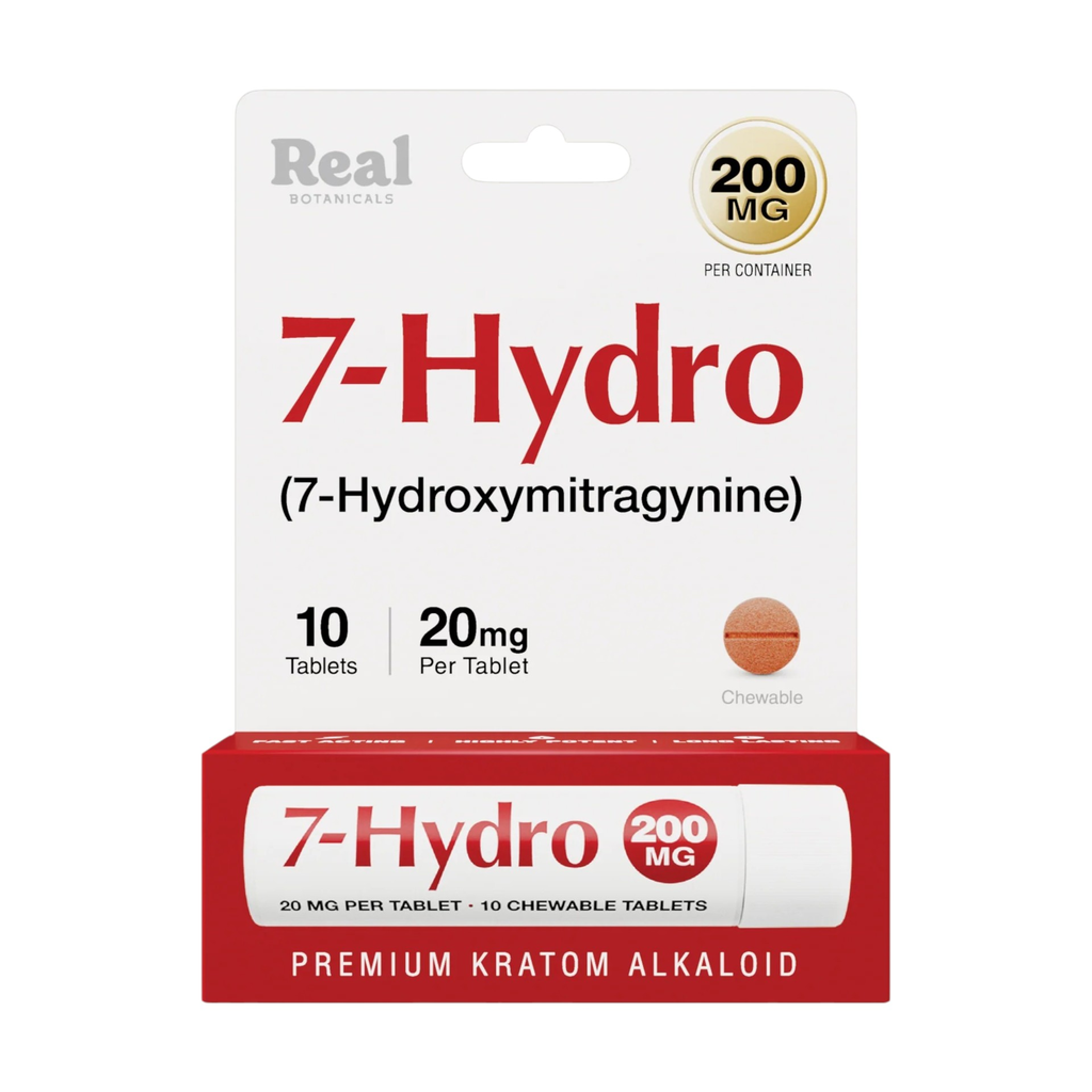 REAL BOTANICALS 20MG 7-HYDRO CHEWABLE TABLETS 10CT