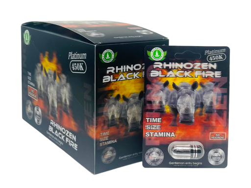 [Temp-HAM-004190] RHINOZEN BLACK FIRE PLATINUM 450K BOX OF 24