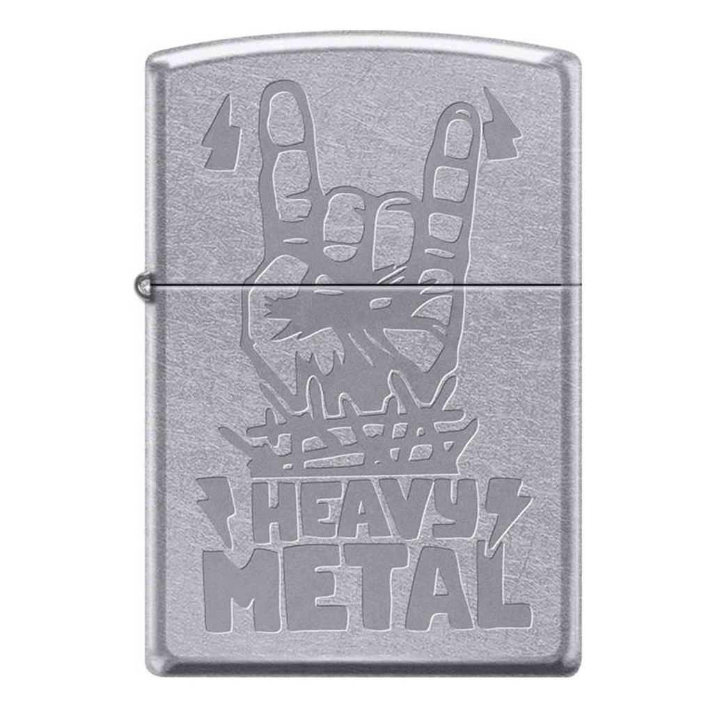 ZIPPO LIGHTER HEAVY METAL DESIGN