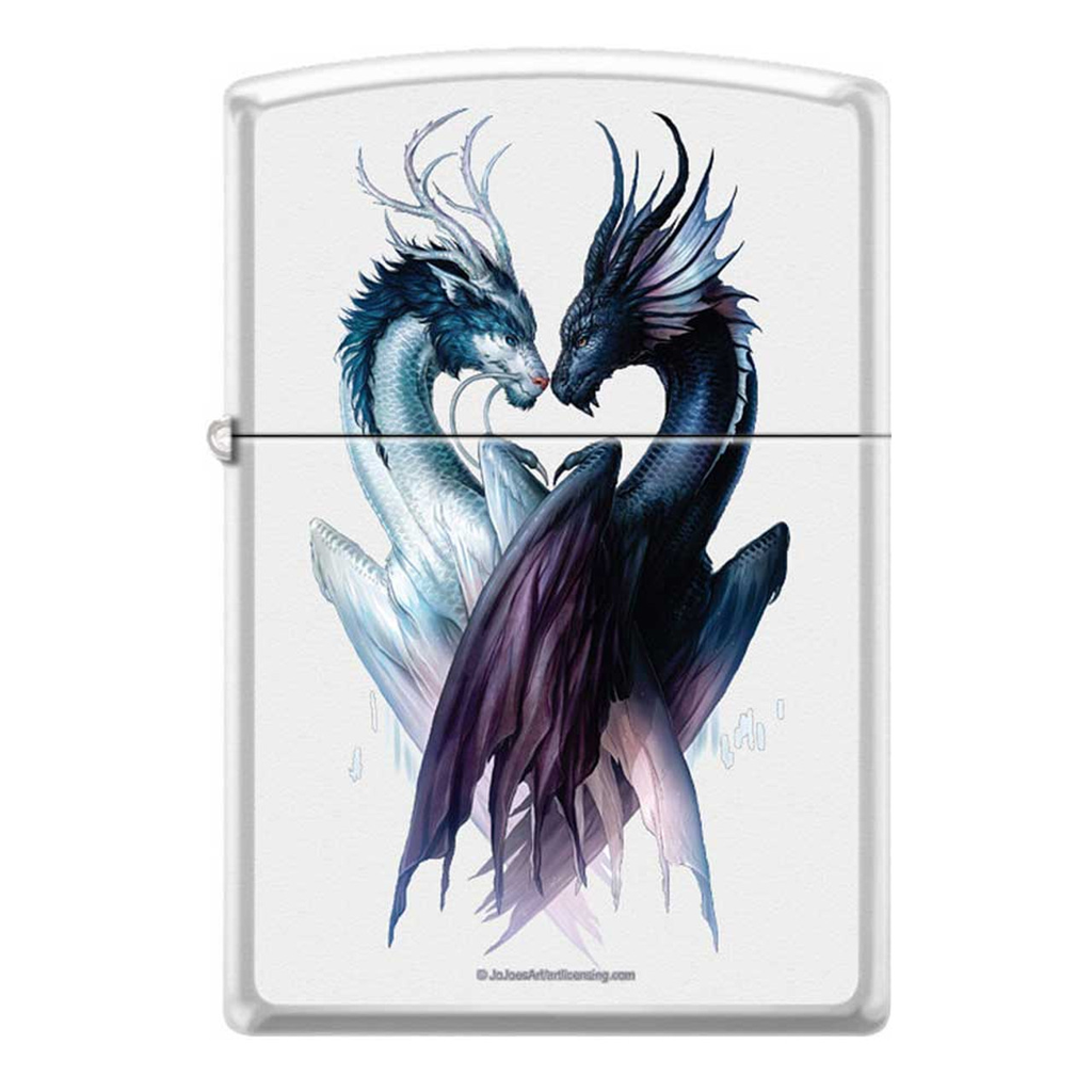 ZIPPO LIGHTER YIN YANG DRAGONS DESIGN 214