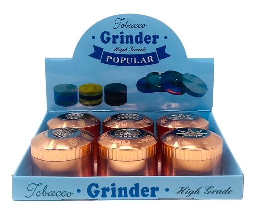 [TOBA-08031] TOBACCO GRINDER 4 PARTS #MD135LW BOX OF 6