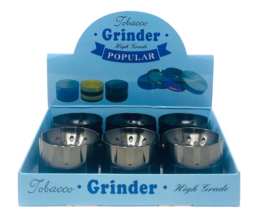 [TOBA-08033] TOBACCO GRINDER 4 PARTS #MD136 BOX OF 6