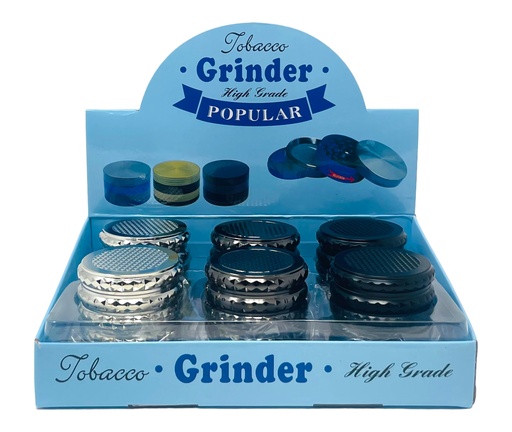 [TOBA-08047] TOBACCO GRINDER 4 PARTS #MD139WG-3 BOX OF 12