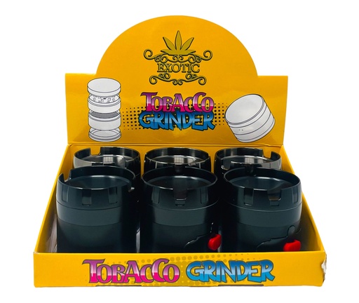 [TOBA-08071] TOBACCO GRINDER 4 PARTS #MD143-2GX+1 BOX OF 6