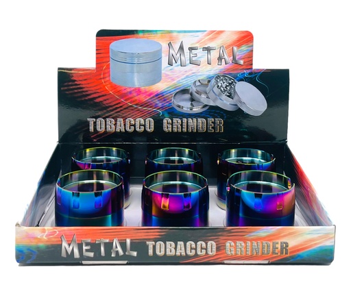 [TOBA-08109] TOBACCO GRINDER 4 PARTS #MD524XC-2P BOX OF 6