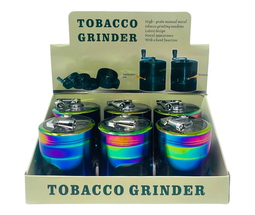 [TOBA-08159] TOBACCO GRINDER 4 PARTS #MD147SY-XC BOX OF 6