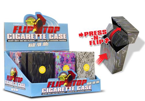 [INTREF01333] NULITE FLIP TOP CIGARETTE CASE FOR 100S #TA-CC-208 BOX OF 12