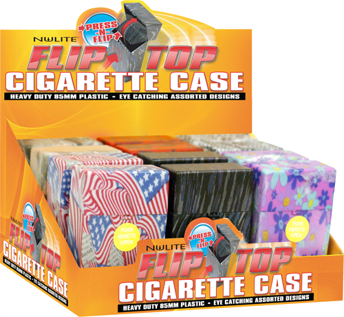[INTREF01337] NULITE FLIP TOP CIGARETTE CASE KING SIZE #TA-CC-205 BOX OF 12