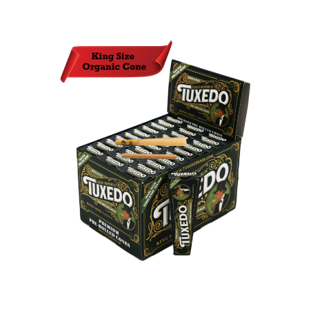 [TUXE-12068] TUXEDO ORGANIC KING SIZE CONES 3CT BOX OF 30