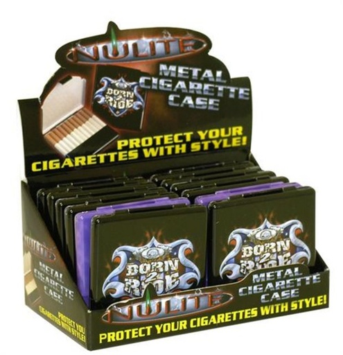 [INTREF01340] NULITE METAL CIGARETTE CASE #TA-CC-180 BOX OF 12