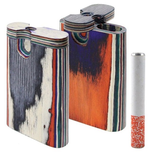 [WHW -05499] WHW LARGE DUGOUT WOODEN BOX ASSORTED COLORS BOX OF 12