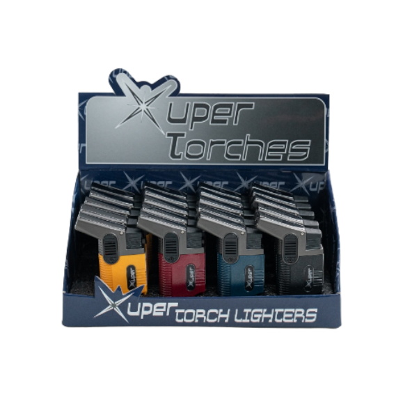 XUPER EXTINGUISHER DOUBLE TORCH LIGHTER 98-829 BOX OF 20