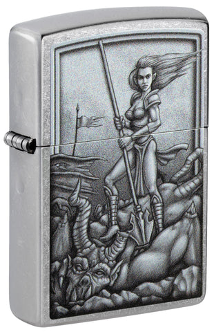 ZIPPO LIGHTER MEDIEVAL MYTHOLOGICAL DESIGN 48371