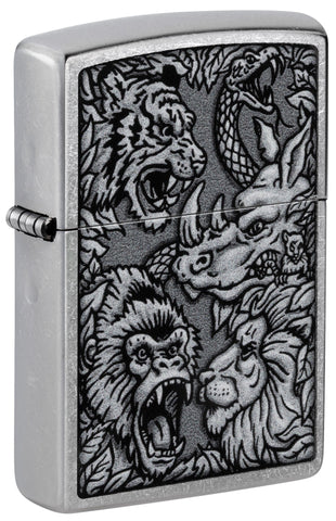 ZIPPO LIGHTER JUNGLE DESIGN 48567