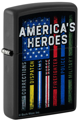 ZIPPO LIGHTER BUCK WEAR AMERICAN HEROES 48634
