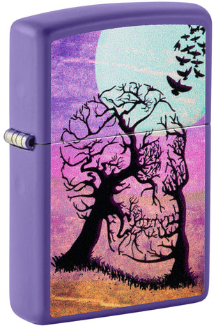 ZIPPO LIGHTER SKULL TREE DESIGN 48638