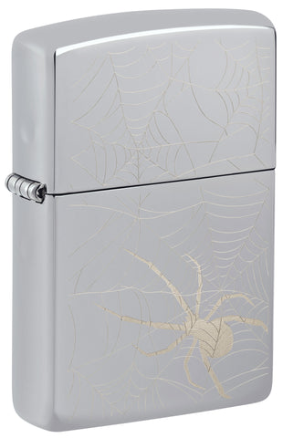 ZIPPO LIGHTER SPIDER AND WEB DESIGN 48767