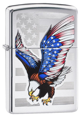 ZIPPO LIGHTER EAGLE FLAG DESIGN 28449