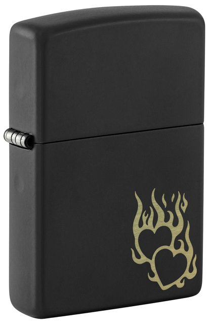 ZIPPO LIGHTER FIRE HEART DESIGN 46004