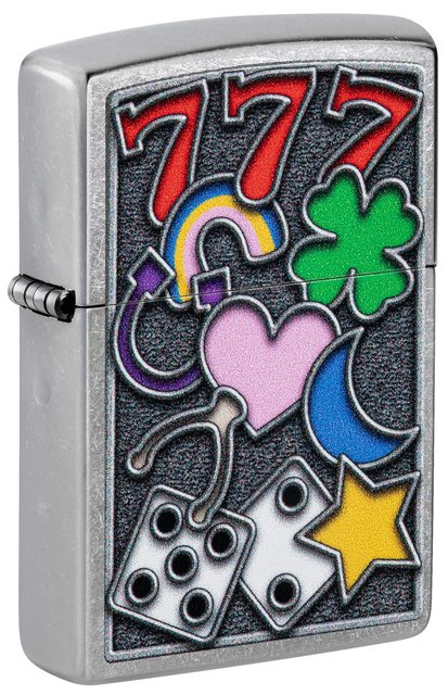 ZIPPO LIGHTER ALL LUCK DESIGN 48682