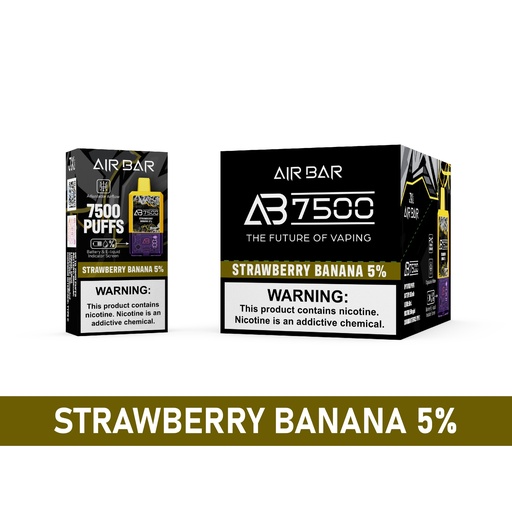 [AIR -21025] AIR BAR AB7500 5% DISPOSABLE BOX OF 10 (STRAWBERRY BANANA)