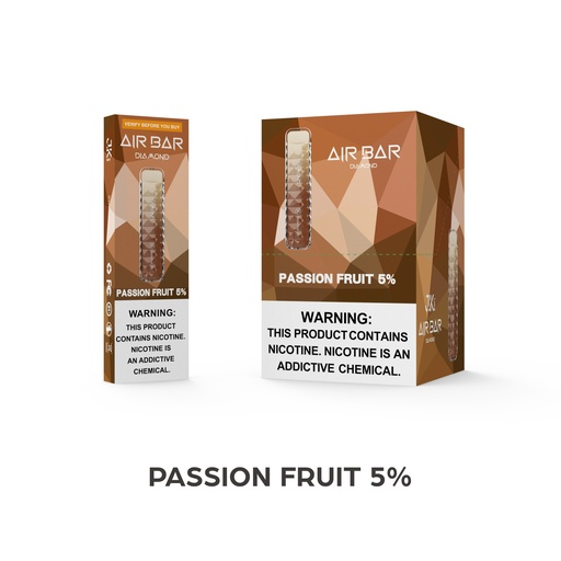 [AIR -21460] AIR BAR DIAMOND BLACK EDITION 5% DISPOSABLE BOX OF 10 (PASSION FRUIT)
