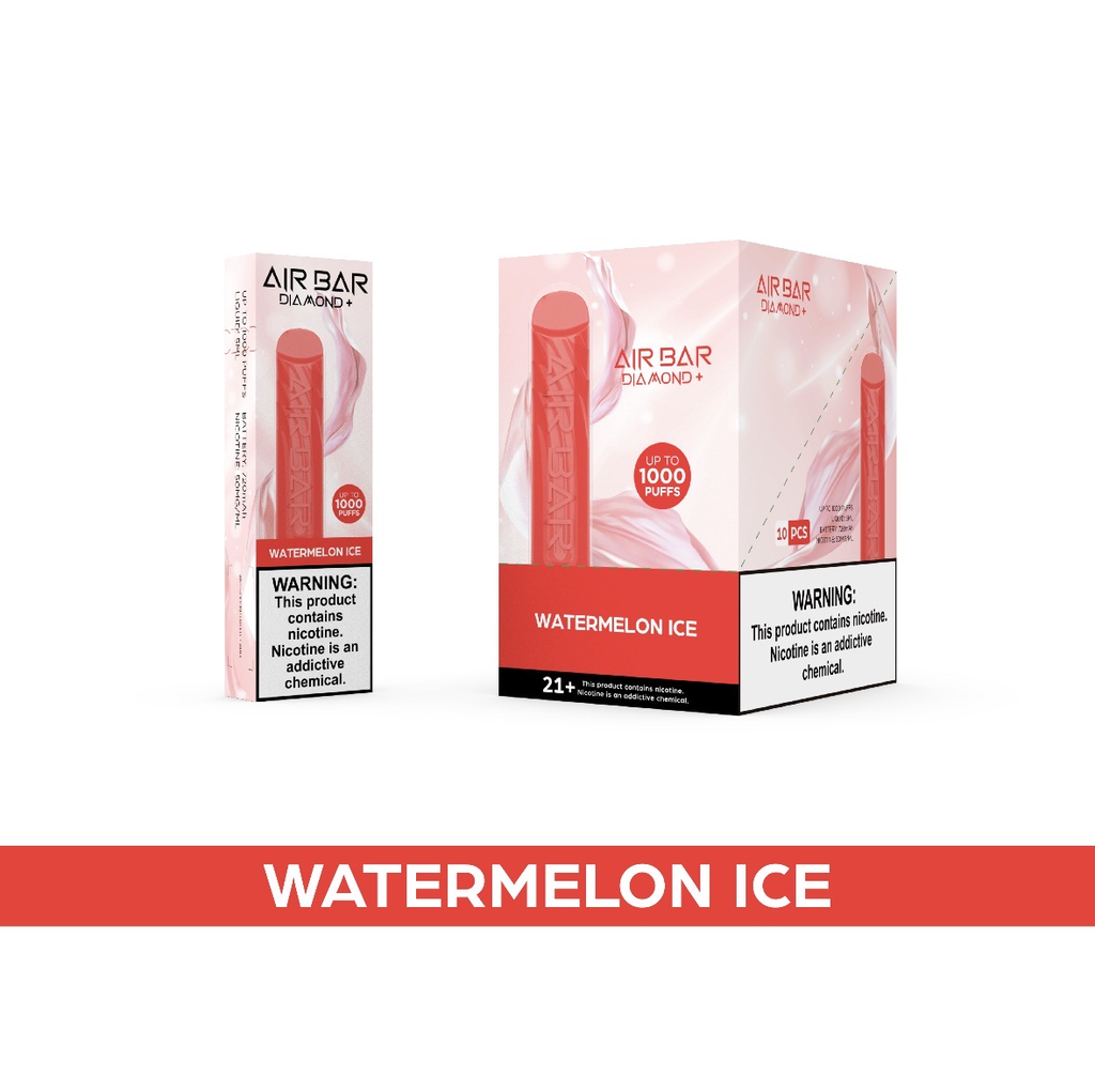 AIR BAR DIAMOND+ 5% DISPOSABLE 1000 PUFFS BOX OF 10