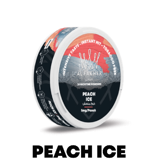 [AL F-24194] AL FAKHER NICOTINE POUCHES 5CT (PEACH ICE, 5MG)