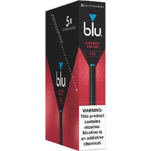 [ITM23062083158315] BLU DISPOSABLE 2.4% BOX OF 5 (CHERRY)