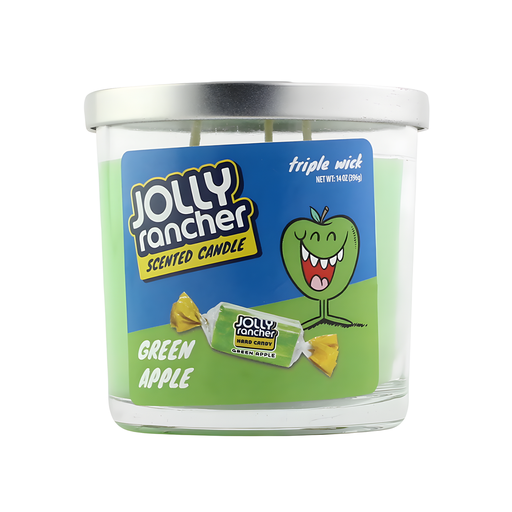 [BRAN-18628] BRAND SCENTED CANDLES TRIPLE WICK LIMITED EDITION 14OZ (JOLLY RANCHER - GREEN APPLE)