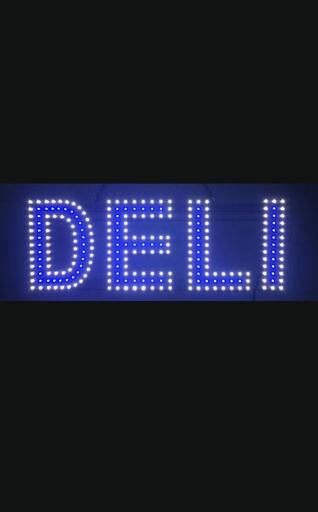 [BUS-01666] BUSINESS IMAGE SIGN LED (DELI) DESIGN (WHITE)