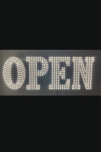 [BUS-03354] BUSINESS IMAGE SIGN LED (OPEN) DESIGN (LARGE, WHITE)