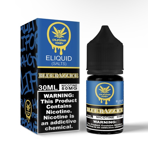 [CALI-25740] CALIFORNIA HONEY ELIQUID SALTS 30ML (BLUE RAZZ ICE)