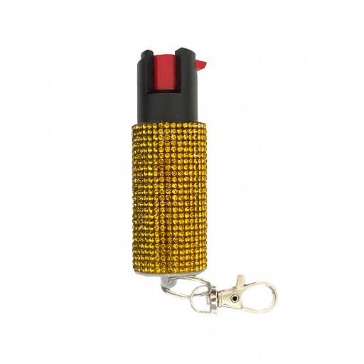 [CHEE-22927] CHEETAH PEPPER SPRAY RHINESTONES (GOLD)