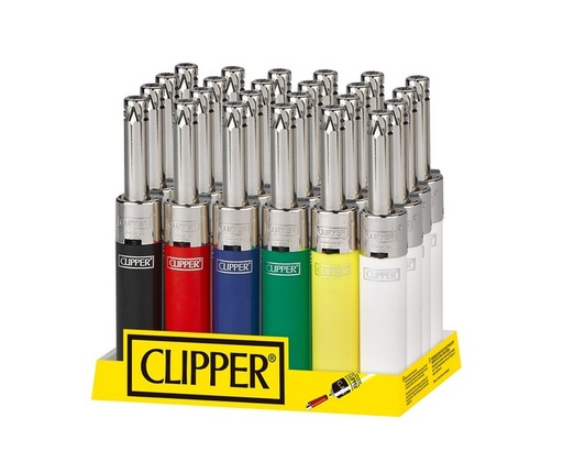 [CLI-03903] CLIPPER MINI TUBE LIGHTER BOX OF 24 (SOLID ASSORTED COLORS)