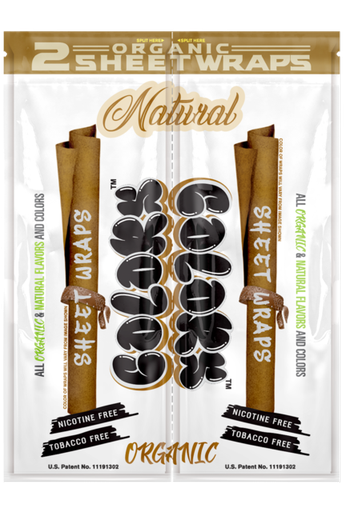 [COLO-26662] COLORS ORGANIC SHEET WRAPS 2CT BOX OF 25 (NATURAL)