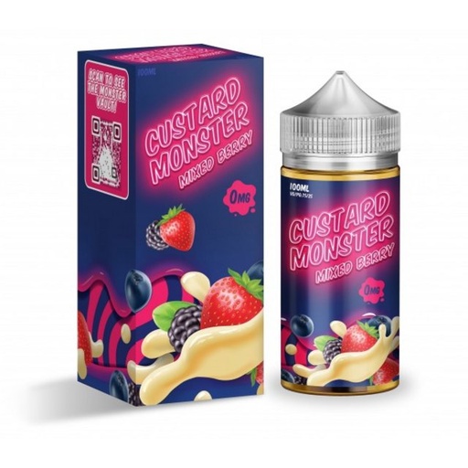 [CUST-06803] CUSTARD MONSTER SYNTHETIC NICOTINE 100ML (MIXED BERRY, 3MG)