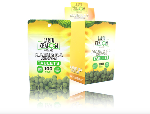 [EART-22496] EARTH KRATOM TABLETS 100CT BAG (GREEN MAENG DA)