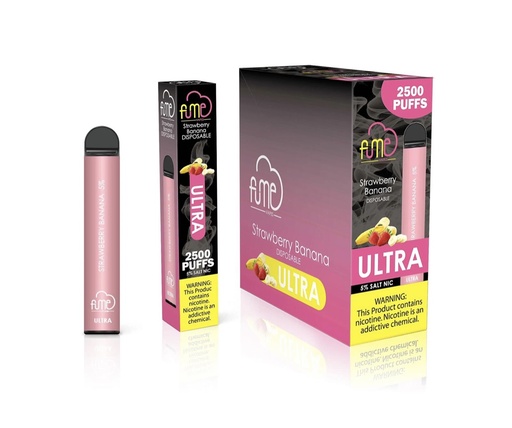 [INTREF02930] FUME ULTRA (QRJOY) 5% DISPOSABLE BOX OF 10 (STRAWBERRY BANANA)