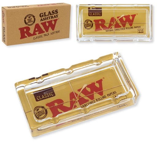 [INTREF01580] RAW CLASSIC PACK GLASS ASHTRAY