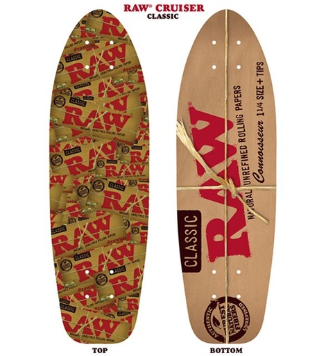 [INTREF01586] RAW SKATE BOARD DECK D5 CRUISER 7.5x24