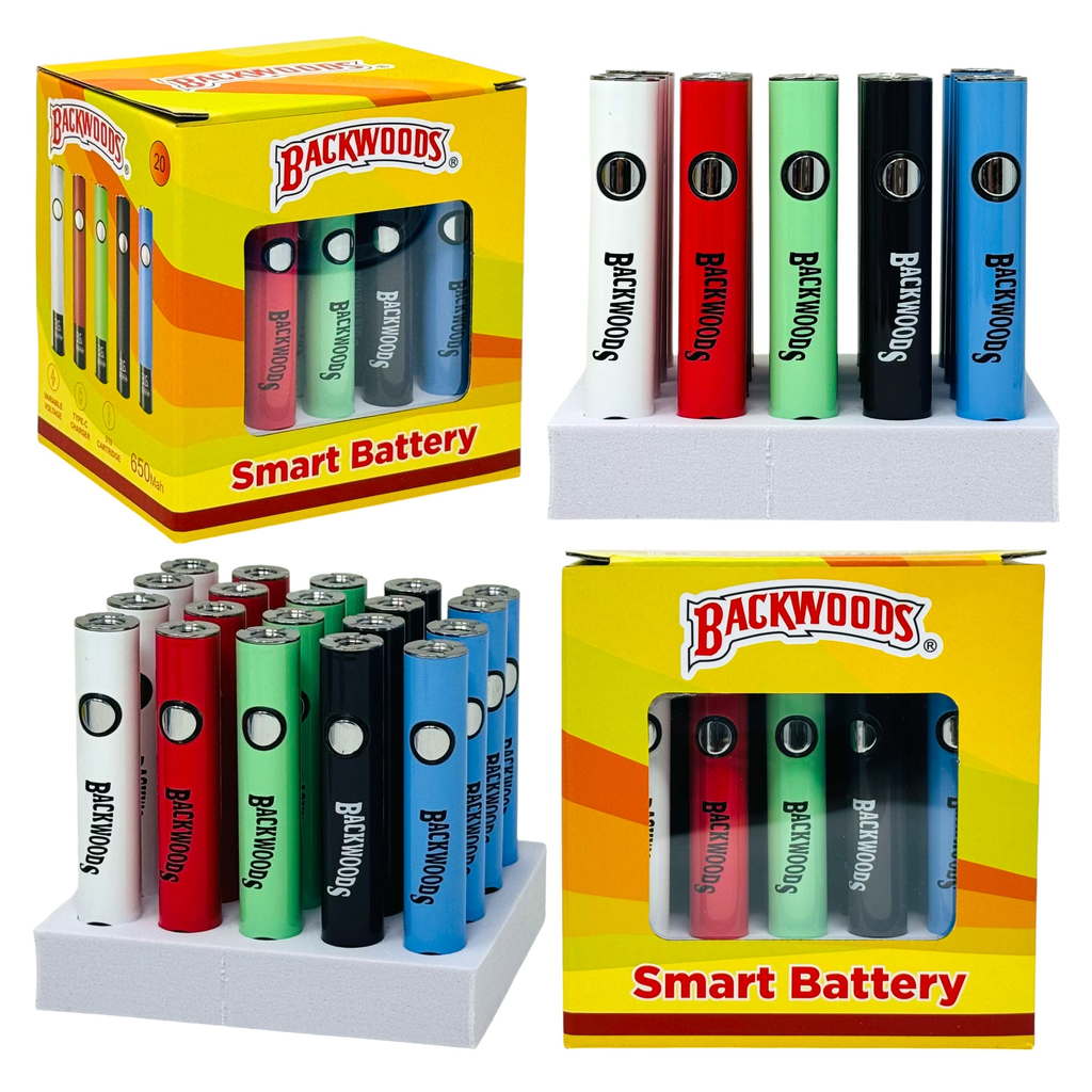 BACKWOODS 510 SMART BATTERY 650MAH 20CT DISPLAY
