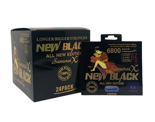 [INTREF01640] SAMURAI X NEW BLACK 6800MG BOX OF 24