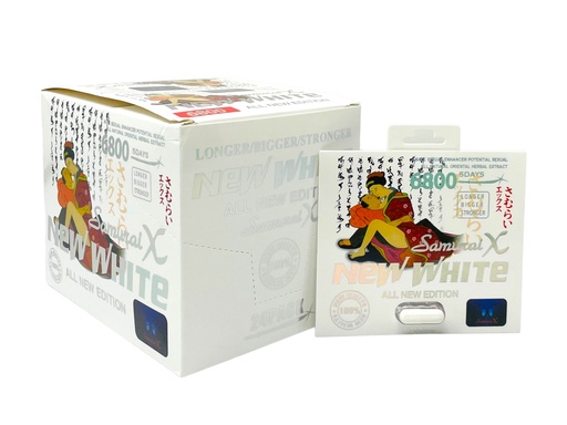 [INTREF01642] SAMURAI X NEW WHITE 6800MG BOX OF 24