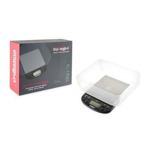 [ITM010222022879] TRUWEIGH INTREPID SERIES COMPACT BENCH SCALE 10KG X 1G BLACK