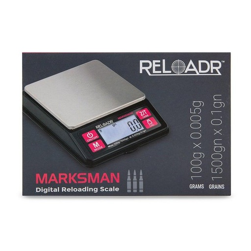 [ITM010222022886] TRUWEIGH MARKSMAN DIGITAL RELOADING SCALE 100G X 0.005G BLACK