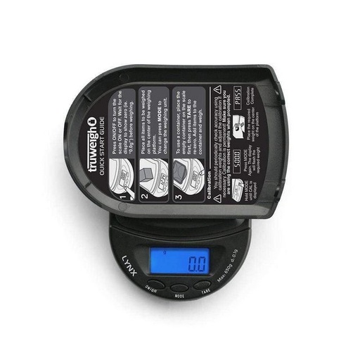 [ITM010222022889] TRUWEIGH LYNX DIGITAL MINI SCALE 100G X 0.01G BLACK